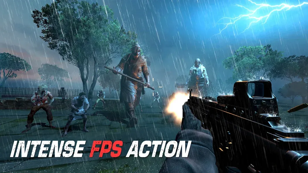 Zombie Hunter - Shooting Game взломанный APK — Безлимитные патроны и улучшения — скриншот 1 Zombie Hunter - Shooting Game взломанный APK — Безлимитные патроны и улучшения — скриншот 1