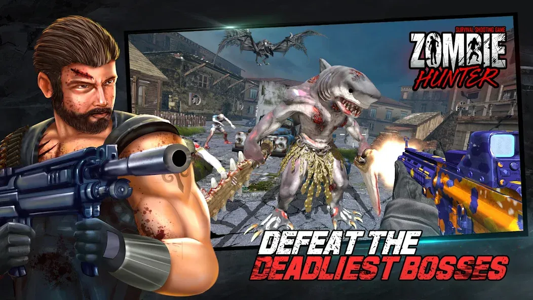 Zombie Hunter - Shooting Game взломанный APK — Безлимитные патроны и улучшения — скриншот 2 Zombie Hunter - Shooting Game взломанный APK — Безлимитные патроны и улучшения — скриншот 2