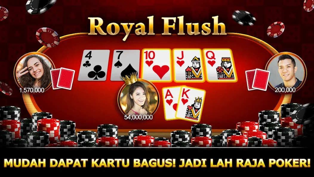 Luxy Poker-Online Texas Poker — взломанная версия, Безлимитные фишки и алмазы — скриншот 1