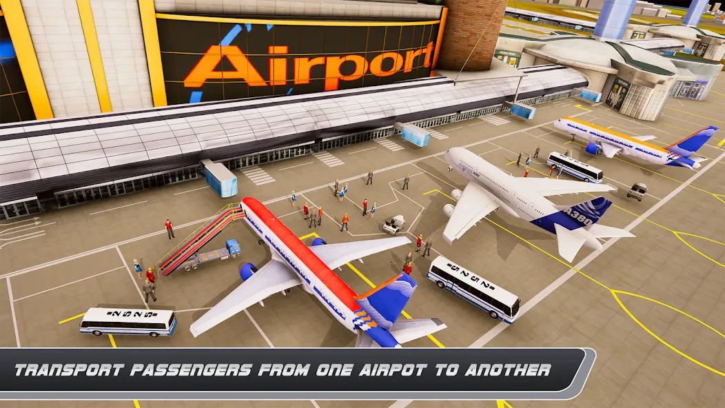 Airplane Simulator Plane Games мод на Андроид: Безлимитные деньги и топливо — скриншот 5