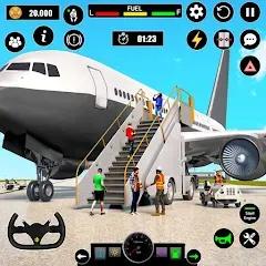 Airplane Simulator Plane Games мод на Андроид: Безлимитные деньги и топливо