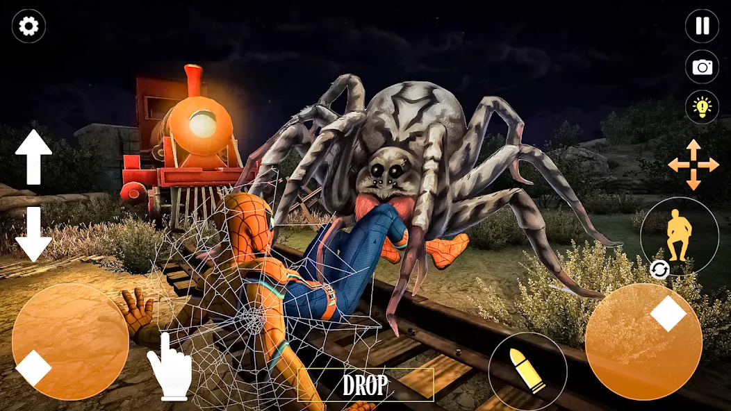 Horror Spider : Scary Train MOD APK скачать на Андроид — Безлимитные монеты и открыты все уровни — скриншот 4 Horror Spider : Scary Train MOD APK скачать на Андроид — Безлимитные монеты и открыты все уровни — скриншот 4