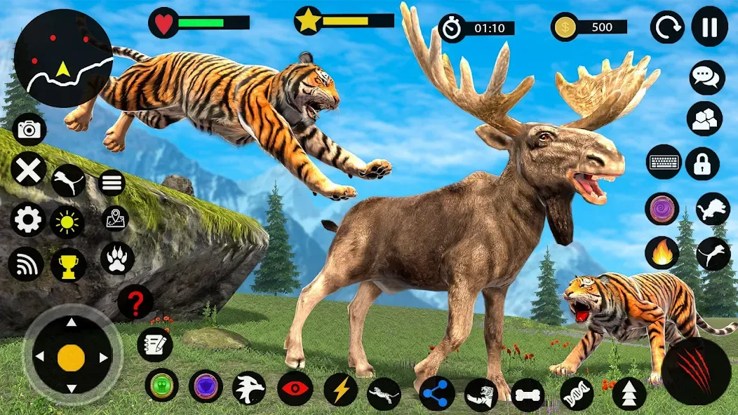 Tiger Games: Tiger Sim Offline взломанный APK — Безлимитные деньги и энергия — скриншот 2 Tiger Games: Tiger Sim Offline взломанный APK — Безлимитные деньги и энергия — скриншот 2