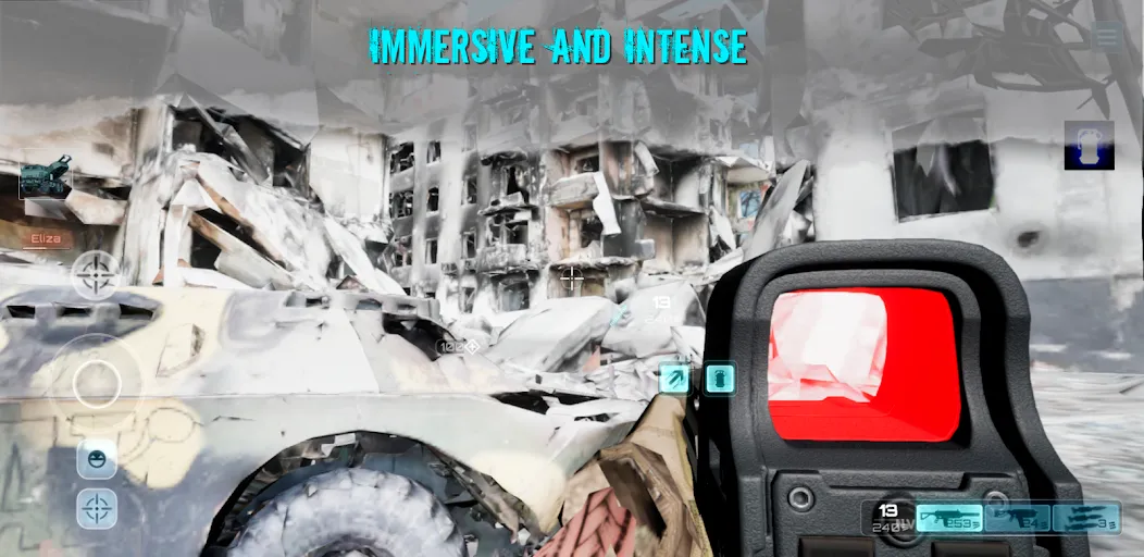 Shooter War WW3 CoopValor 2056 взломанный APK — Безлимитные патроны и здоровье — скриншот 1