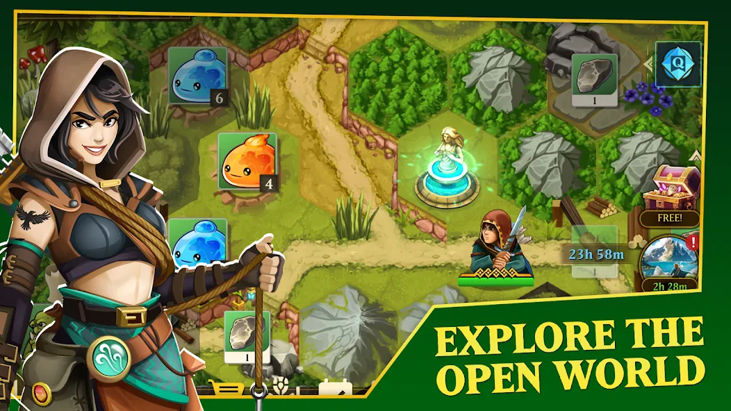 Hero Legacy: Adventure RPG бесплатно на Андроид — мод: Много золота и усиленные герои — скриншот 1 Hero Legacy: Adventure RPG бесплатно на Андроид — мод: Много золота и усиленные герои — скриншот 1