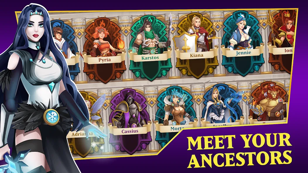 Hero Legacy: Adventure RPG бесплатно на Андроид — мод: Много золота и усиленные герои — скриншот 3 Hero Legacy: Adventure RPG бесплатно на Андроид — мод: Много золота и усиленные герои — скриншот 3