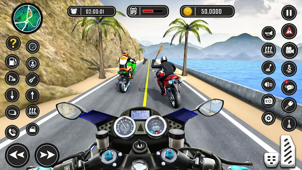 Bike Racing Games - Bike Game — взломанная версия, Безлимитные деньги и топливо — скриншот 1