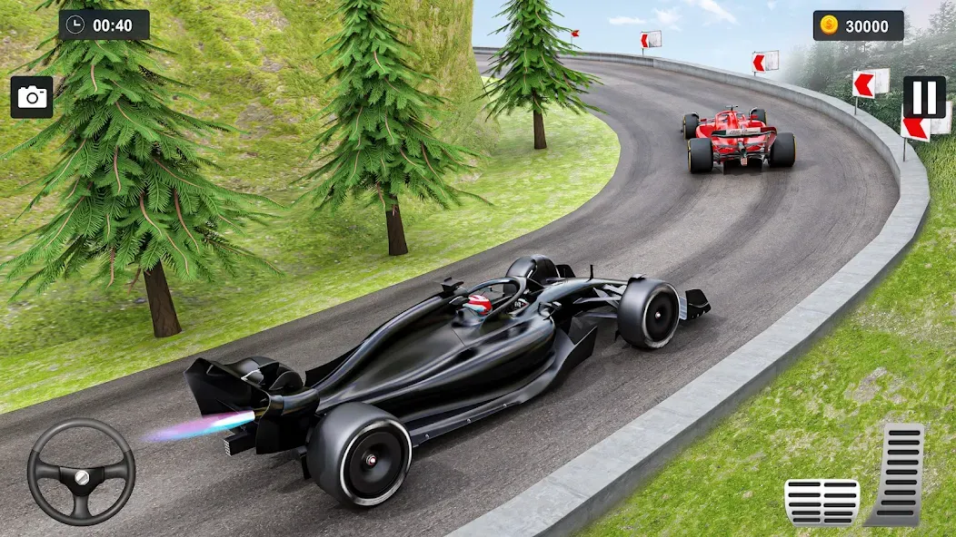 Formula Car Stunt - Car Games бесплатно на Андроид — мод: Безлимитные деньги и все машины открыты — скриншот 1