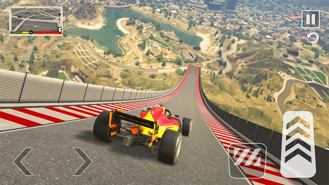 Formula Car Stunt - Car Games бесплатно на Андроид — мод: Безлимитные деньги и все машины открыты — скриншот 3