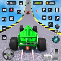 Formula Car Stunt - Car Games бесплатно на Андроид — мод: Безлимитные деньги и все машины открыты