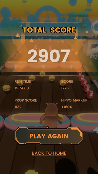 Hippo Dash взлом на Андроид — Безлимитные жизни и ускорение скорости — скриншот 4 Hippo Dash взлом на Андроид — Безлимитные жизни и ускорение скорости — скриншот 4
