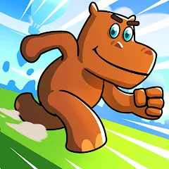 Hippo Dash взлом на Андроид — Безлимитные жизни и ускорение скорости