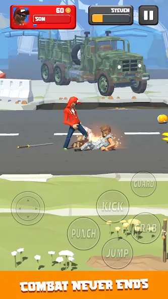 City Fighter: Vertical Limit бесплатно на Андроид — мод: Безлимитные деньги и алмазы — скриншот 1