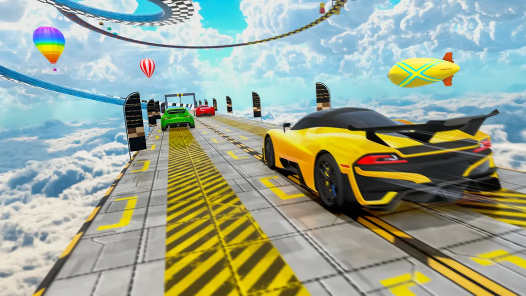 Racing Car Stunt MOD APK скачать на Андроид — Безлимитные деньги и топливо — скриншот 5