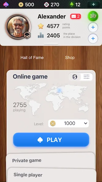 Durak Championship — взломанная версия, Безлимитные монеты и все уровни — скриншот 1