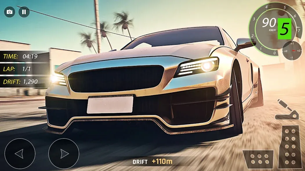 Скачать Highway Drifting Racing Games мод — Безлимитные деньги и топливо — скриншот 2