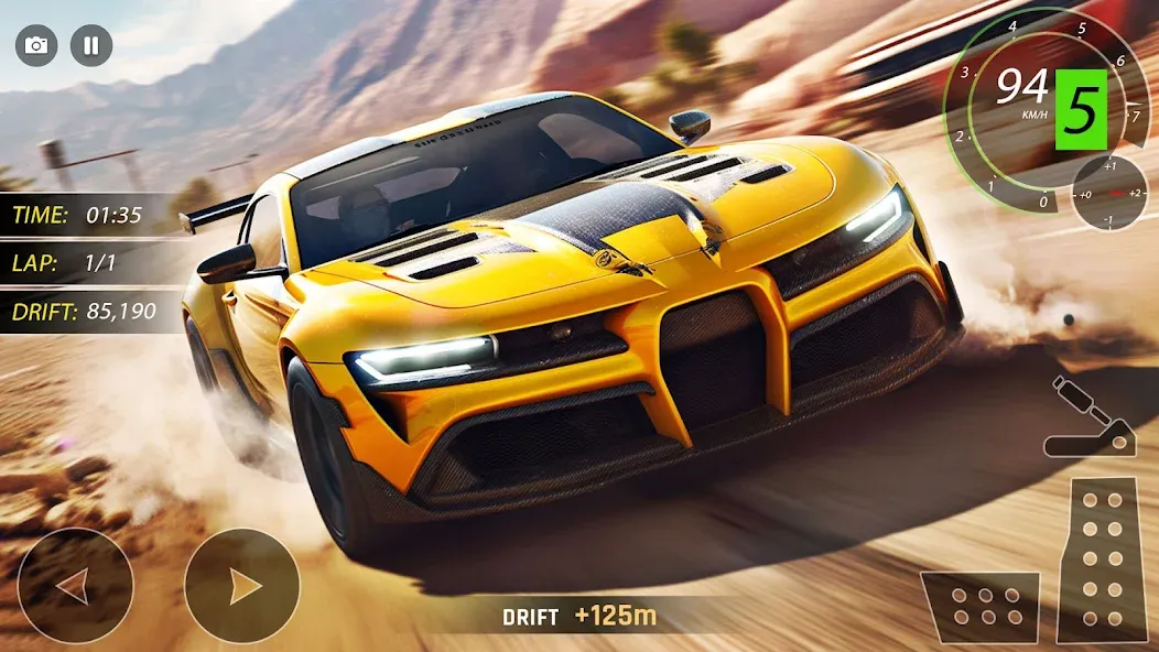 Скачать Highway Drifting Racing Games мод — Безлимитные деньги и топливо — скриншот 3