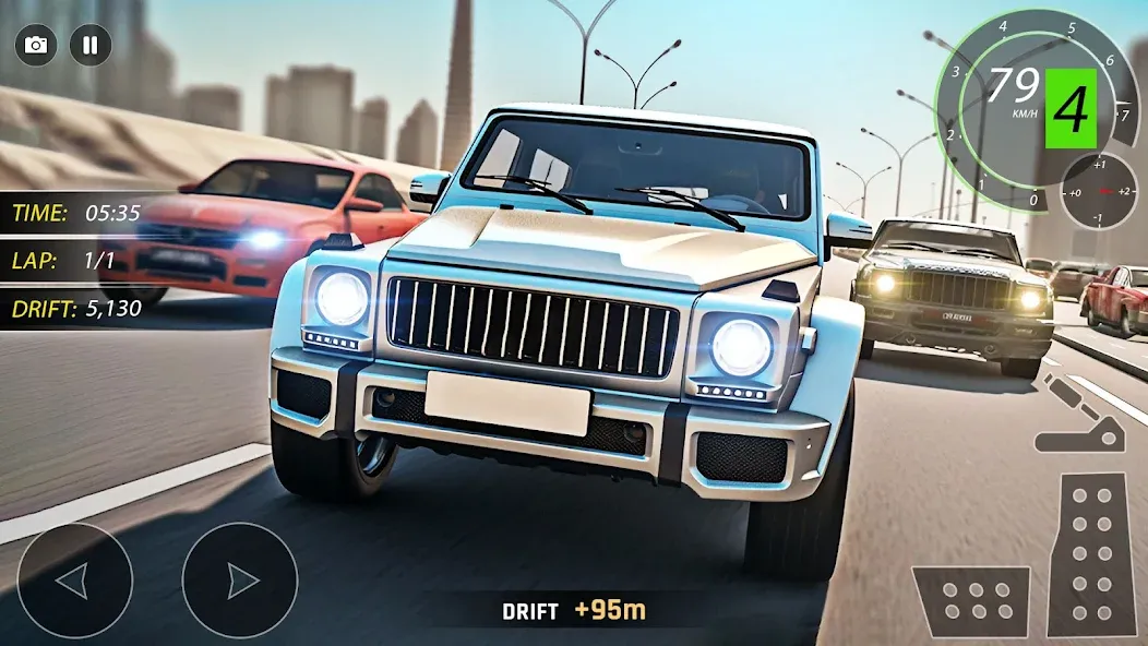 Скачать Highway Drifting Racing Games мод — Безлимитные деньги и топливо — скриншот 4