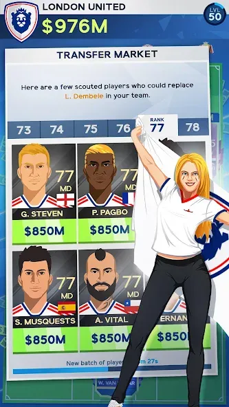Idle Eleven - Soccer tycoon взлом APK — Безлимитные деньги и все команды — скриншот 4 Idle Eleven - Soccer tycoon взлом APK — Безлимитные деньги и все команды — скриншот 4