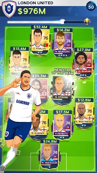 Idle Eleven - Soccer tycoon взлом APK — Безлимитные деньги и все команды — скриншот 5 Idle Eleven - Soccer tycoon взлом APK — Безлимитные деньги и все команды — скриншот 5