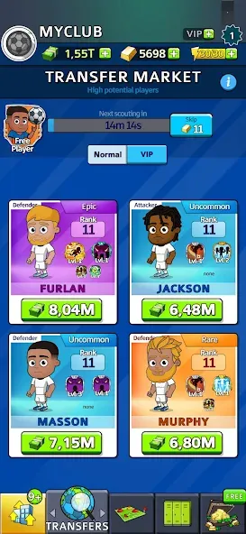 Idle Soccer Story - Tycoon RPG бесплатно на Андроид — мод: Безлимитные деньги и энергия — скриншот 3