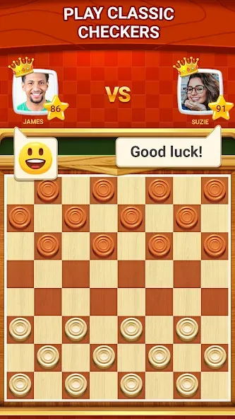 Checkers - Online & Offline взлом на Андроид — Игра без рекламы и онлайн — скриншот 1 Checkers - Online & Offline взлом на Андроид — Игра без рекламы и онлайн — скриншот 1