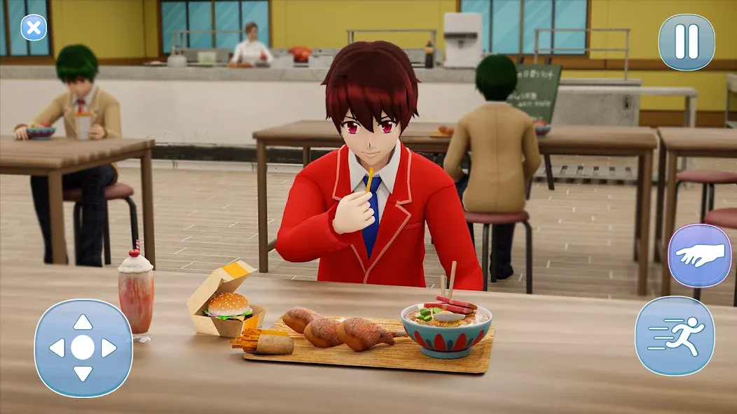 Мод Anime Boy High School Life 3d — Много денег и все уровни открыты, скачать APK — скриншот 2 Мод Anime Boy High School Life 3d — Много денег и все уровни открыты, скачать APK — скриншот 2