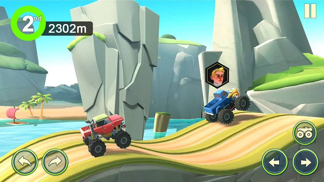 Monster Truck Crush мод на Андроид: Безлимитные деньги и все машины открыты — скриншот 1 Monster Truck Crush мод на Андроид: Безлимитные деньги и все машины открыты — скриншот 1