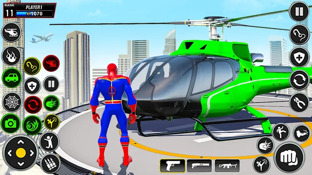 Miami Superhero: Spider Games MOD APK скачать на Андроид — Безлимитные деньги и суперспособности — скриншот 2