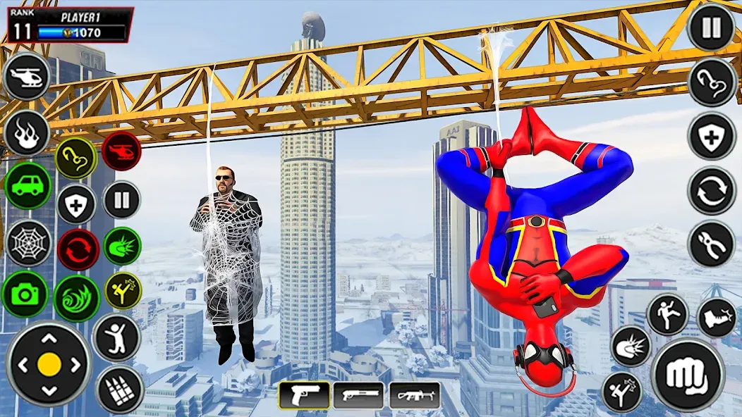 Miami Superhero: Spider Games MOD APK скачать на Андроид — Безлимитные деньги и суперспособности — скриншот 5