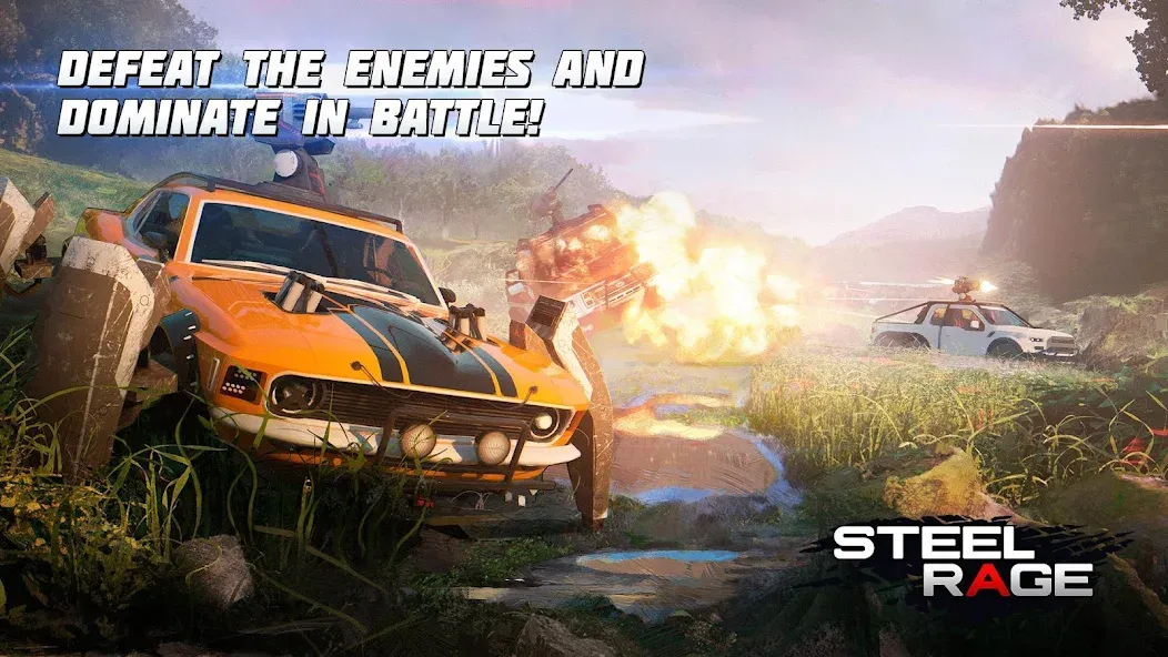 Скачать Steel Rage: Mech Cars PvP War на Андроид с модом — Безлимитные деньги и все машины — скриншот 2 Скачать Steel Rage: Mech Cars PvP War на Андроид с модом — Безлимитные деньги и все машины — скриншот 2