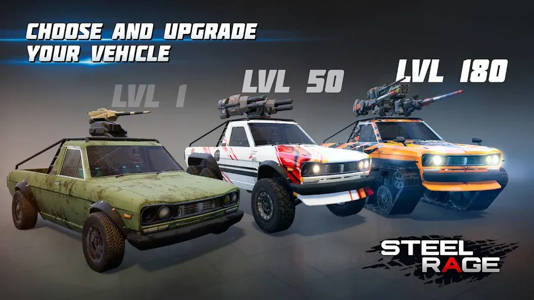 Скачать Steel Rage: Mech Cars PvP War на Андроид с модом — Безлимитные деньги и все машины — скриншот 4 Скачать Steel Rage: Mech Cars PvP War на Андроид с модом — Безлимитные деньги и все машины — скриншот 4