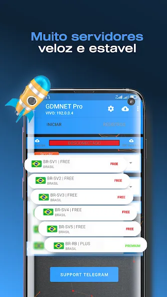 GDMNET Pro - Client VPN - SSH взлом на Андроид — Разблокированы все премиум-функции — скриншот 2 GDMNET Pro - Client VPN - SSH взлом на Андроид — Разблокированы все премиум-функции — скриншот 2