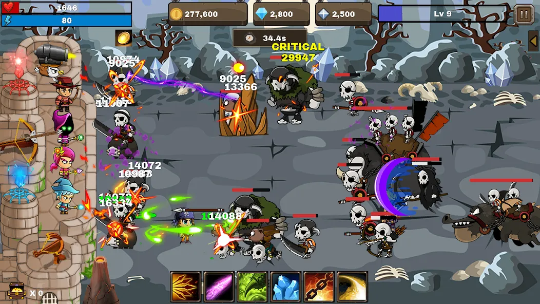 Final Castle Defence:Idle RPG — скачать мод: Безлимитные деньги и усиленная защита замка — скриншот 5