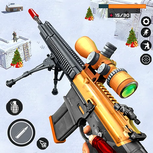 Мод Banduk Game - Sniper Gun Games — Безлимитные патроны и улучшенное оружие, скачать APK — скриншот 1