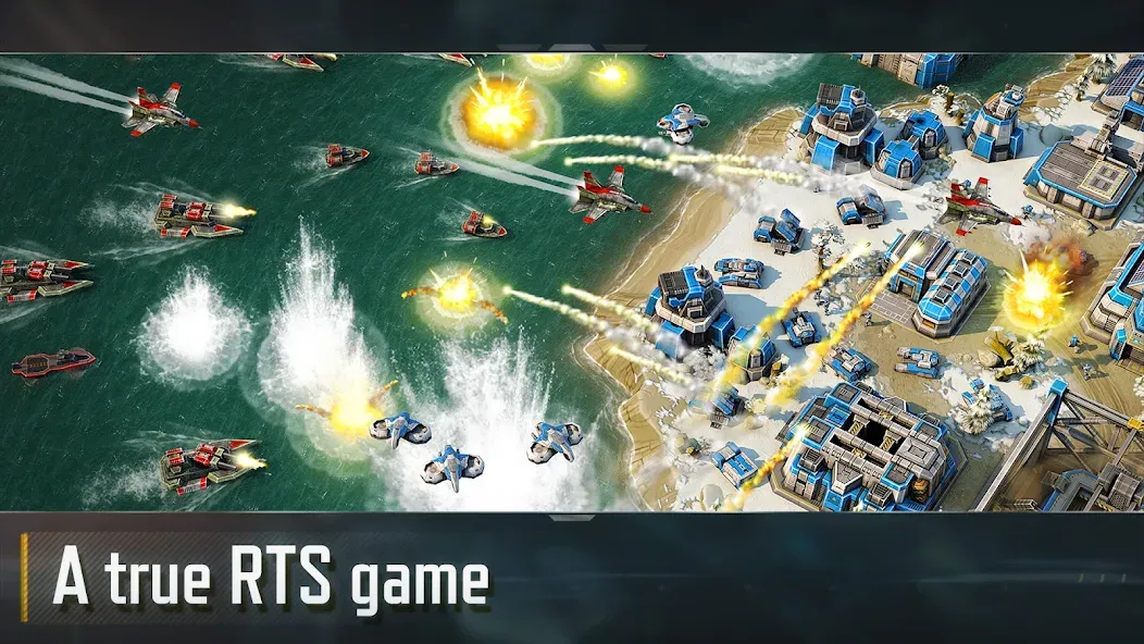 Скачать взлом Art of War 3:RTS strategy game — Много ресурсов и усиленная армия — скриншот 1