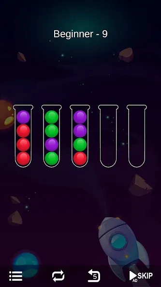 Ball Sort - Bubble Sort Puzzle взлом на Андроид — Без рекламы и все уровни открыты — скриншот 3 Ball Sort - Bubble Sort Puzzle взлом на Андроид — Без рекламы и все уровни открыты — скриншот 3