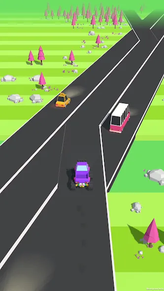 Скачать Traffic Run!: Driving Game — Безлимитные деньги и все машины — скриншот 3