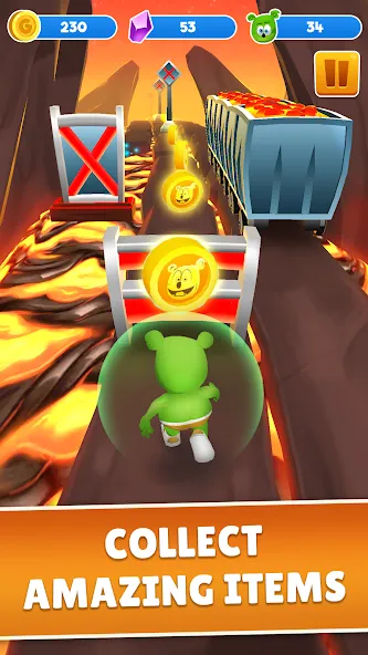Скачать Gummy Bear Run: Running Games мод — Безлимитные монеты и все скины — скриншот 4