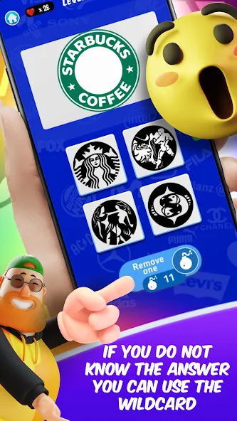 Скачать Logomania - Logo Quiz Original Mod APK — Открыты все логотипы и уровни — скриншот 4 Скачать Logomania - Logo Quiz Original Mod APK — Открыты все логотипы и уровни — скриншот 4