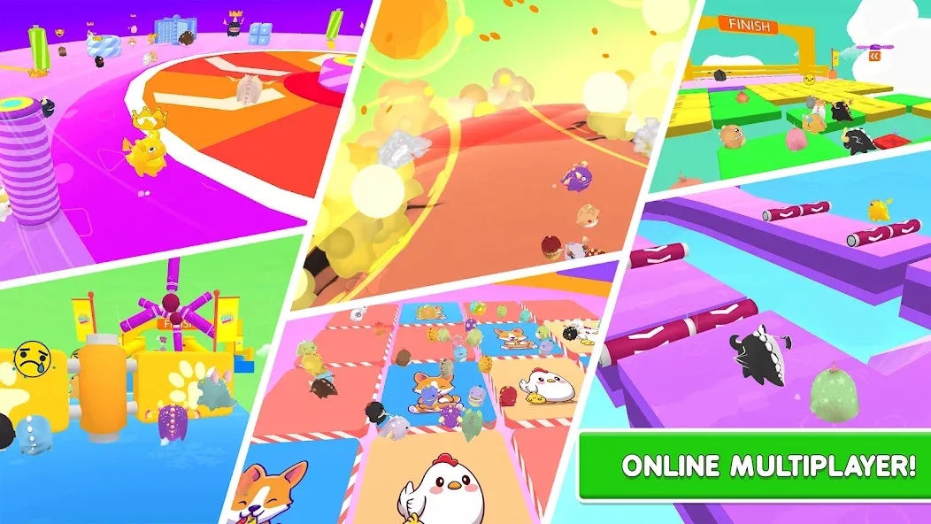 Скачать Fall.io - Race of Dino на Андроид с модом — Без рекламы и все динозавры открыты — скриншот 1
