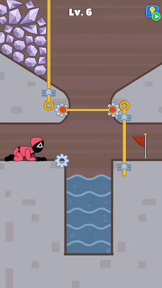 Мод Prison Escape: Pin Puzzle — Безлимитные деньги и подсказки, скачать APK — скриншот 1