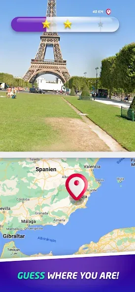 Скачать GeoGuessr мод — Безлимитные подсказки и карты — скриншот 1