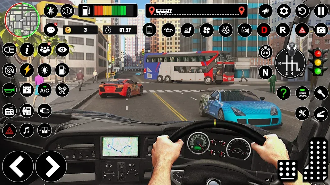 Bus Simulator : 3D Bus Games — Безлимитные деньги и все автобусы открыты, скачать мод APK — скриншот 2 Bus Simulator : 3D Bus Games — Безлимитные деньги и все автобусы открыты, скачать мод APK — скриншот 2