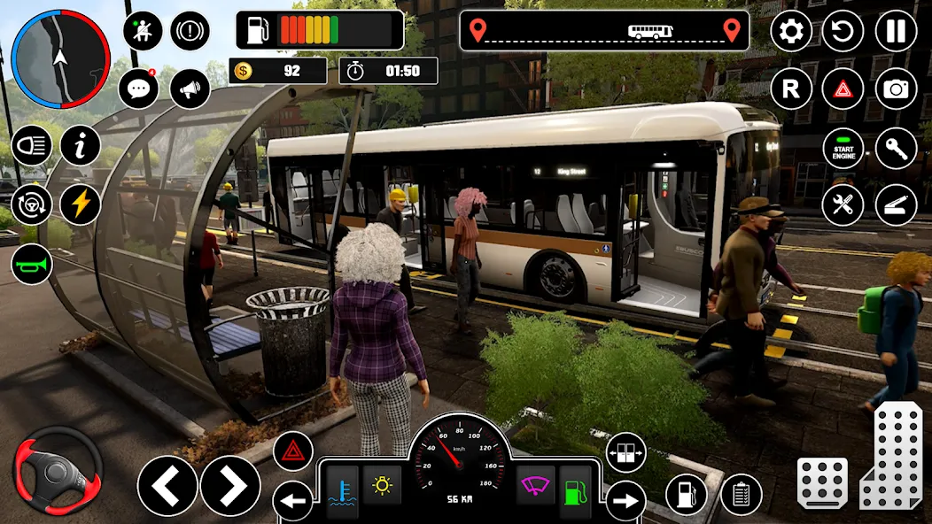 Bus Simulator : 3D Bus Games — Безлимитные деньги и все автобусы открыты, скачать мод APK — скриншот 3 Bus Simulator : 3D Bus Games — Безлимитные деньги и все автобусы открыты, скачать мод APK — скриншот 3