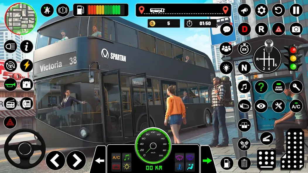 Bus Simulator : 3D Bus Games — Безлимитные деньги и все автобусы открыты, скачать мод APK — скриншот 5 Bus Simulator : 3D Bus Games — Безлимитные деньги и все автобусы открыты, скачать мод APK — скриншот 5