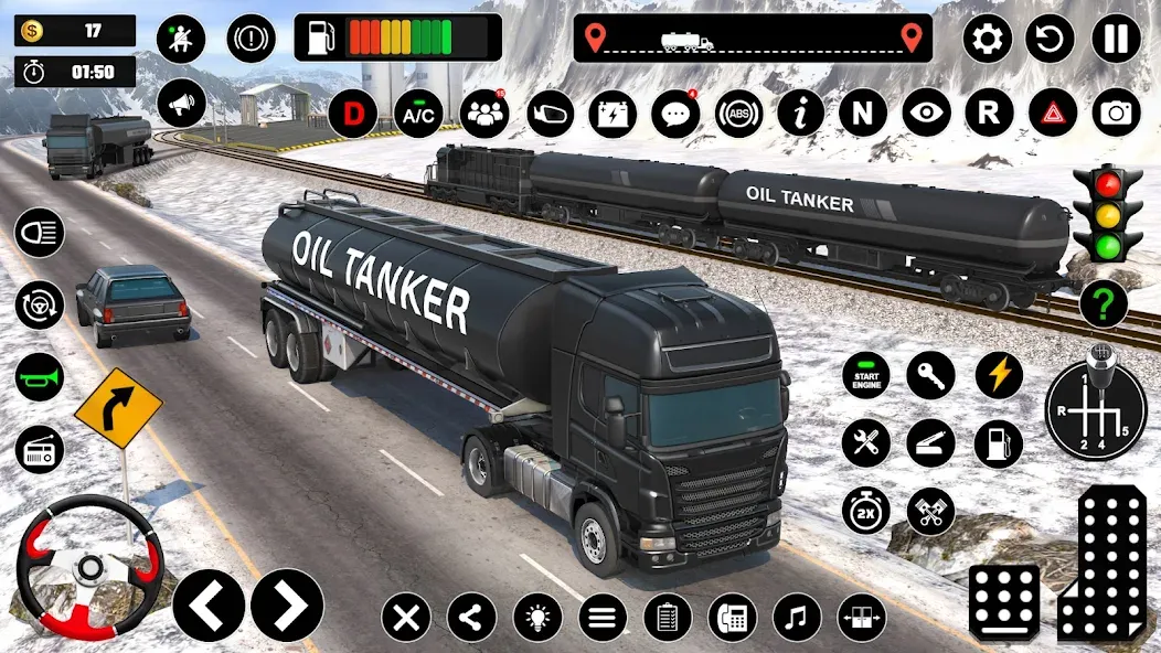 Oil Truck Games: Driving Games — последняя версия с модом (Безлимитные деньги и топливо) — скриншот 3