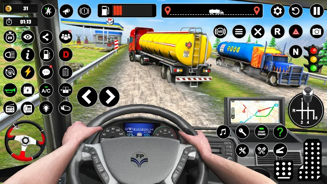 Oil Truck Games: Driving Games — последняя версия с модом (Безлимитные деньги и топливо) — скриншот 4