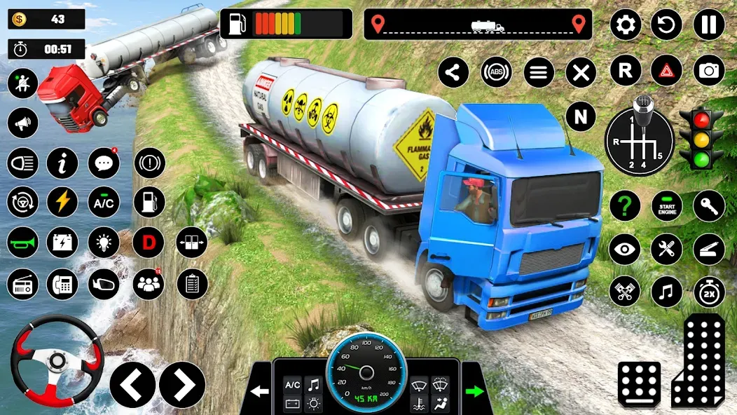Oil Truck Games: Driving Games — последняя версия с модом (Безлимитные деньги и топливо) — скриншот 5
