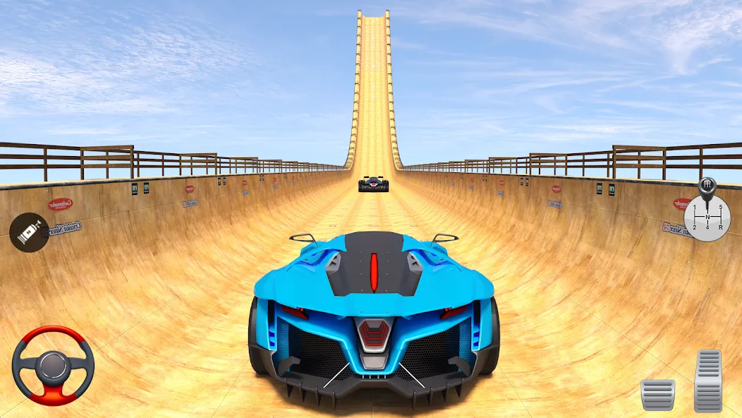 Superhero Car: Mega Ramp Games на телефон — скачать мод: Безлимитные деньги и все машины открыты — скриншот 4 Superhero Car: Mega Ramp Games на телефон — скачать мод: Безлимитные деньги и все машины открыты — скриншот 4